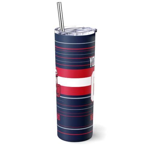 Image of New England Tumbler 20oz Travel Mug Custom Name and Number Gifts