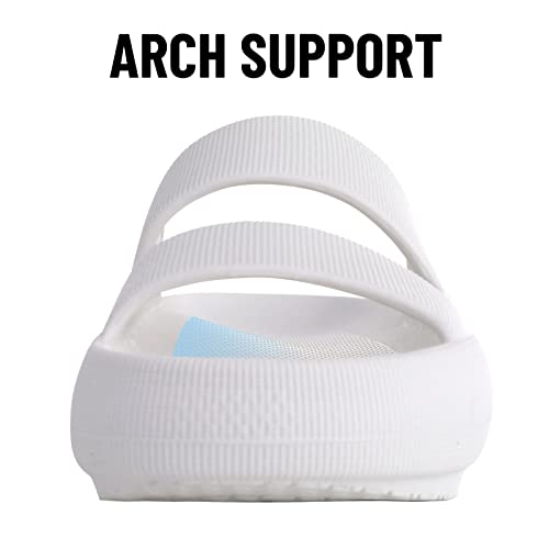 Image of shevalues Orthopedic Slide Sandals for Women with Arch Support Pillow Soft Recovery Slip on Sandals Lightweight Summer Cloud Slippers for Plantar Fasciitis