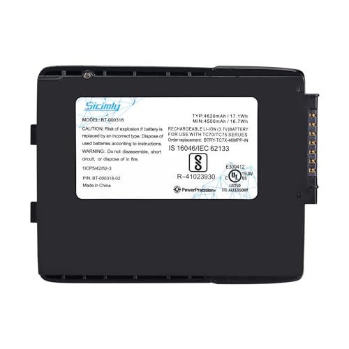 Amazon.com: Sicimly 4620mAh Replacement Batteries fit for Zebra 
