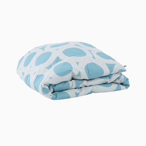 いいはねふとん店 夏かけ布団 羽毛布団 シングル ブルー 夏布団 洗える 肌布団 ダウンケット ダウン90% 日本製 【5×6マス立体キルト】肌掛け布団 3年保証 350dp 抗菌 国内パワーアップ加工 国内洗浄羽毛 羽毛はだかけ布団シングル 洗える (〇