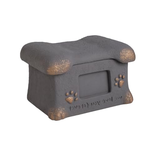 Xjdzineq Cements - Urna de cremación conmemorativa para perros y gatos, para interiores y exteriores, soporte para cenizas para honrar a los fallecidos