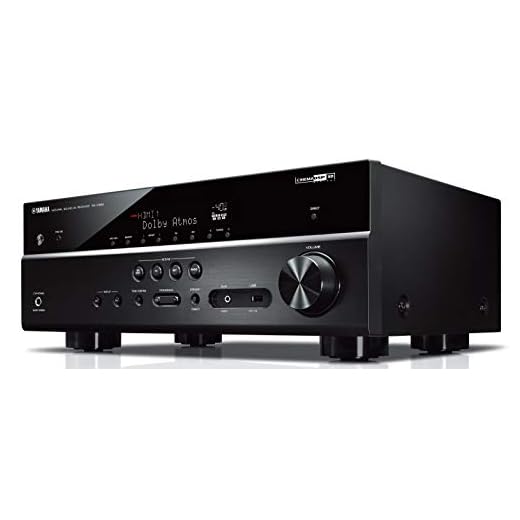 Yamaha RX-V585 Sintoamplificatore MusicCast multicanale - Ricevitore AV 7.2, 80 W per canale su 6 Ohm, supporto 4K, Cinema DSP e Dolby Atmos - WiFi dual band integrato, Bluetooth, USB, Nero