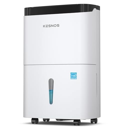 Kesnos Home Dehumidifier 40 Pints for Basements with Drain Hose for Space Up to 2000 Sq Ft
