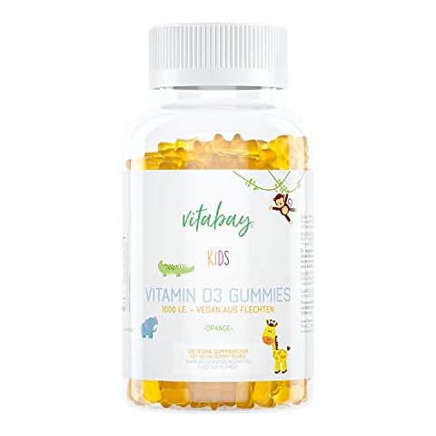 Vitabay Vitamin D3 Kinder - 120 VEGAN Vitamin D 3 1000 IE Vitamin Gummies Cover