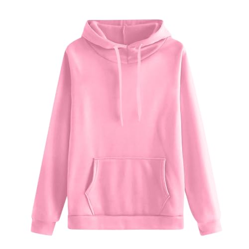 Sudadera de mujer casual rosa talla S ropa cómoda para otoño e invierno