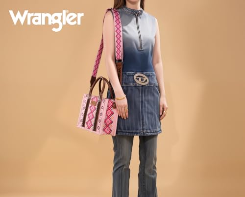 Image of Wrangler Aztec Tote Bag for Women Boho Shoulder Purses and Handbags