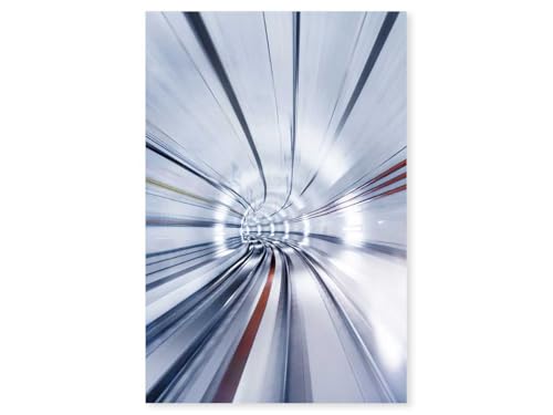Hexoa Tableau Abstrait Propulsion supersonique - Made in France - Toile imprimée 30x45