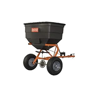 Agri-Fab 45-0547 185 lb. Tow-Behind Lawn & Garden Broadcast Spreader for Seed,Fertilizer,Salt,Ice Melt; Easy to use Flow Control from Seat of Riding Lawn Mower