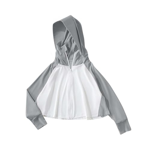 Sudadera con capucha protección solar UV para niños de 3 a 4 años gris 5