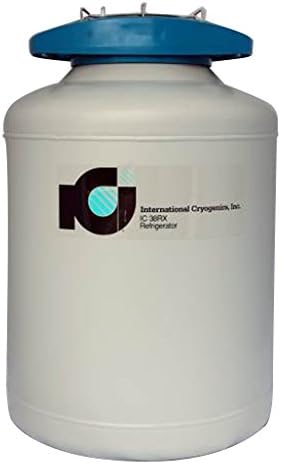 International Cryogenics LN2 Liquid Nitrogen Refrigerator, 38L, 10 Canisters