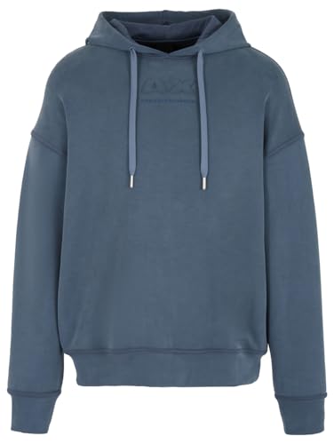 Armani Exchange Men's Modal Cotton Debossed Logo Pullover Hoodie Sweatshirt