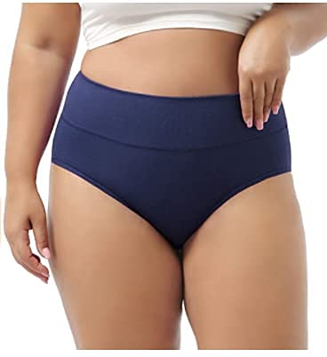 Image of DISOLVE Women Hipster - High Waist Lycra Fabric Full Coverage Panties, Underwear for Girl - Sofr Breathable Solid Period Panties, Pack of 3