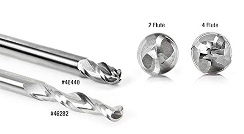 Amana Tool - 46455 Ponta esférica espiral de corte superior de