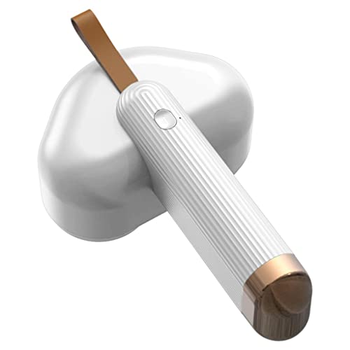 LOVIVER USB Lint Shaver Potente 1500mAh Batería 4W Dual Head Recargable Suéter Afeitadoras Ropa Fuzz Pellet Trimmer para Ropa Fuzz Pellet Pills, Blanco, tal como se describe