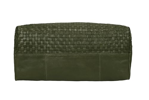 Bolso Tote de cuero trenzado Addison para mujer miniatura 7