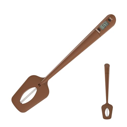 Raspador de monitor de temperatura – Lector de temperatura de cocina, espátula de cocina, sensor de temperatura de horneado, carne, termómetro de cocina, lector de temperatura de salsa, termómetro