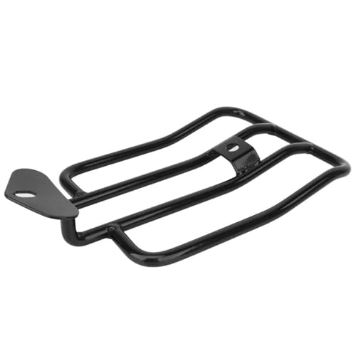 Étagère de support moto et porte-bagages arrière finition chrome noir haut de gamme