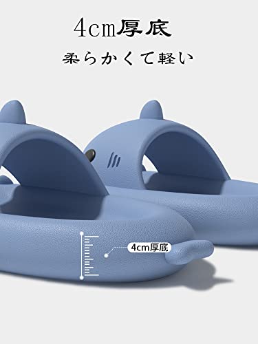 EVA素材の軽量で柔軟なサメスリッパ