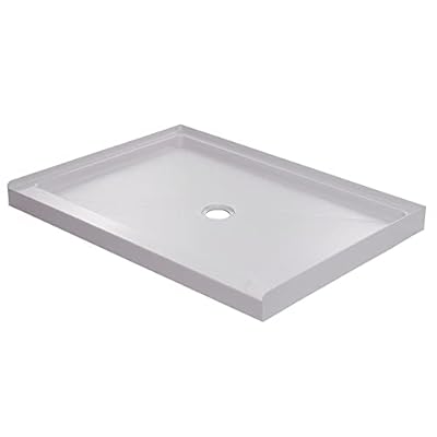 PROFLO PFSBA4842 Hammond 48" x 42" Rectangular Shower Base with Single Threshold and Center Drain - White