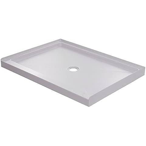 PROFLO PFSBA4842WH PROFLO PFSBA4842 Hammond 48" x 42" Rectangular Shower Base with Single Threshold and Center Drain Cover