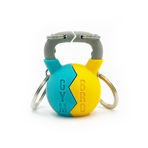 Llavero personalizado KETTLEBELL GYMBRO/GYMSIS - Llavero de Fitness, Llavero de pesa rusa CrossFit