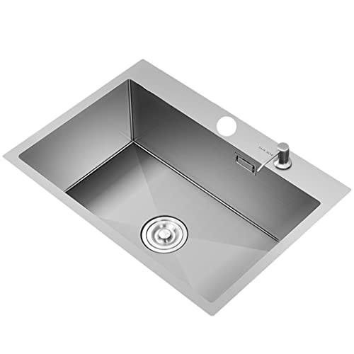 Fregadero De Cocina Fregadero De Acero Inoxidable De Metal Fregadero De Barra De Cocina De Un Solo Tazón Fregadero De Barra Húmeda Y Fregadero De Preparación Con Drenaje Montaje Superior O Bajo Encim