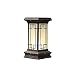 Solar Post Lights Outdoor 2 Luminous Colors Wodoodporna Aluminiowa Szklana Lampa Do 4X4 5X5 I 6X6 Post In Deck Walkway And Garden Decoration (Czarna)