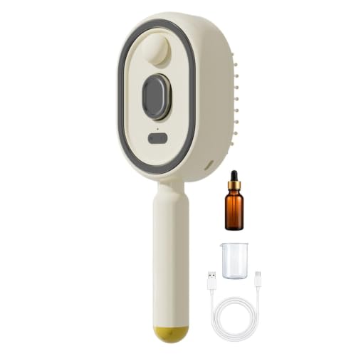 Peine eléctrico con cojín de aire en aerosol, peine eléctrico recargable, cepillo de pelo inalámbrico antiencrespamiento para el hogar, cuidado del cuero cabelludo, nutritivo, limpieza