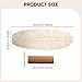 Menolana Surf Balance Board Workout Equipment Core Strength Wooden Balance Board Indoor Surfboard for Hockey Snowboarding Baseball, Wood Color