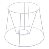 Lampshade Frame for Table and Pendant Lights: Iron Chandelier Bracket with Wire Ring, Farmhouse Metal Iron Lampshade Bracket, Decorative Metal Lamp Shade Holder for Home and Office