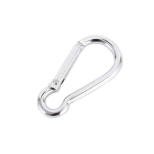 Wrightus 2 Pack Aluminum Flagpole Mounting Rings 360 Degree Rotating Flagpole Flag Mounting Rings Spinning Flag Pole Kit with Carabiner for 1.25 Inch Diameter (Dia-1.25")