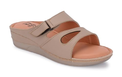 Image of Karaddi Women's Flats Sandal | Platform Heels Soft Cushion Ortho Sandals for Ladies Fashion | Comfort Open Toe Sandal