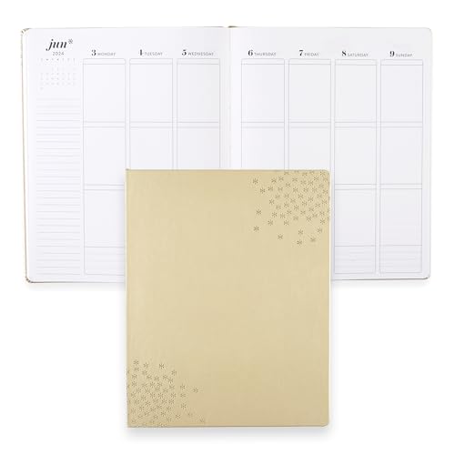 Erin Condren 8x10 Softbound LifePlanner (January 2024 - December 2024) - Champagne Asterisks, vertical layout