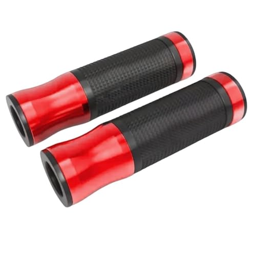 Poignée guidon moto 22mm 7/8 en aluminium CNC et caoutchouc universel