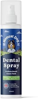 Teeth Cleaning Spray for Dogs - Dog Breath Freshener - Vet Formulated Dog Breath Spray - Pet Plaque Remover - Bad Breath Treatment for Dogs - Dog Teeth Cleaning Products by Honest Dog Co