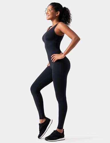 speerise Women Long Sleeve One Piece Workout Jumpsuit Modern