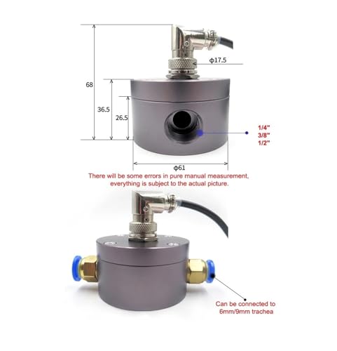 Caudalímetro de engranajes ovalados de aluminio 1/2 pulgada para control de aceite 1.75 MPa 2