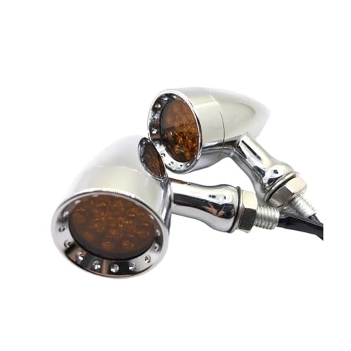 Clignotant de moto en aluminium chromé avant et arrière pour Yamaha Dragstar