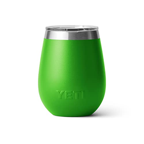 Image of YETI Rambler 10 oz Wine Tumbler, Vacuum Insulated, Stainless Steel with MagSlider Lid, Canopy Green