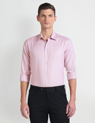 Image of Arrow Men's Striped Cotton Dobby Slim Fit Shirt