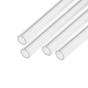 Sourcing Map Transparentes Acrylrohr, 4 Stück