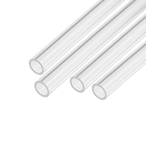 Sourcing Map Transparentes Acrylrohr, 4 Stück