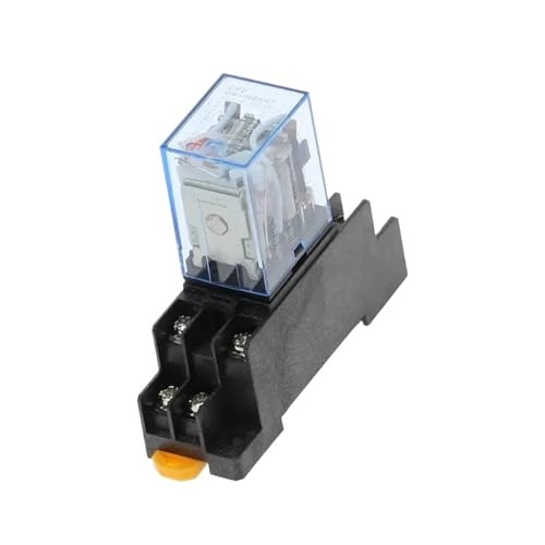Relais miniature DPDT double contact inverseur 12V avec embase - 2