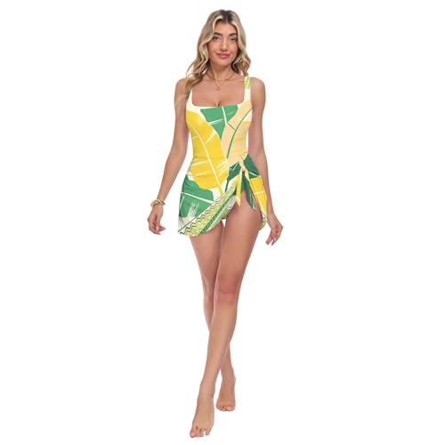 Maillot de bain une pièce fluo jaune et vert idéal pour le spa
