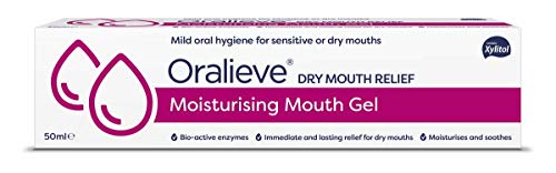 Oralieve Moisturising Dry Mouth Relief Gel, Effective and Lasting Relief From Dry Mouth, Saliva replacement Gel, Single Item 50ml