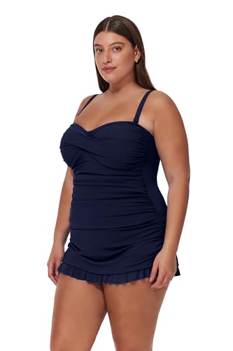 Profile by Gottex Women's Tutti Frutti Plus Size Bandeau Swimdress2