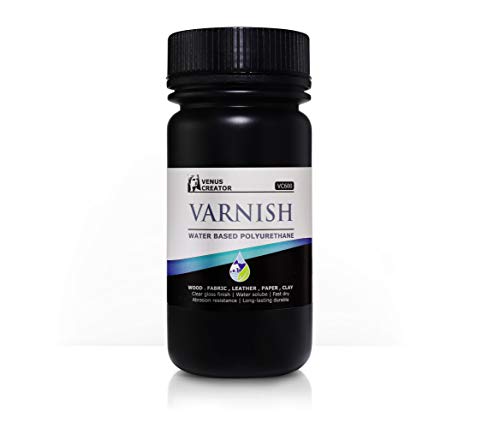 VC600 Water Based Varnish - Gloss and Self Healing for Clay, Wood, Fabric, Paper, Leather, Metal - VENUS CREATOR