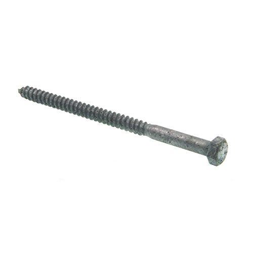 Prime-Line 9055935 Hex Lag Screws, 5/16 in. X 5 in., A307 Grade A Hot Dip Galvanized Steel, 50-Pack