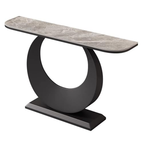 Mesa de pasillo y pasillo estrecho ideal para decorar la entrada de tu sala de estar