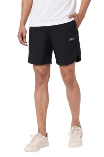 Image of Reebok Men's Polyester Blend Training Shorts - Durable Breathable Gym Shorts for Men | Sports Shorts for Men | Workout Fitness Shorts - Non-Restrictive with Pockets